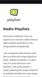 Mobile Screenshot of playlistr.net