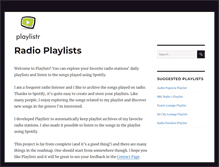 Tablet Screenshot of playlistr.net